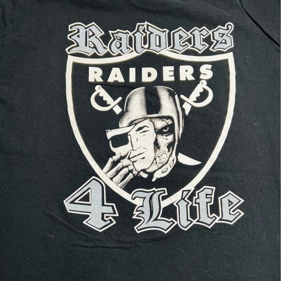 Oakland Raiders Men T-shirt 2XL Black (Pre-owned) - Picture 4 of 7
